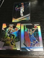 2018-19 Panini Prizm Silver Stephen Curry Base Fireworks Go Hard Go Home 3 card