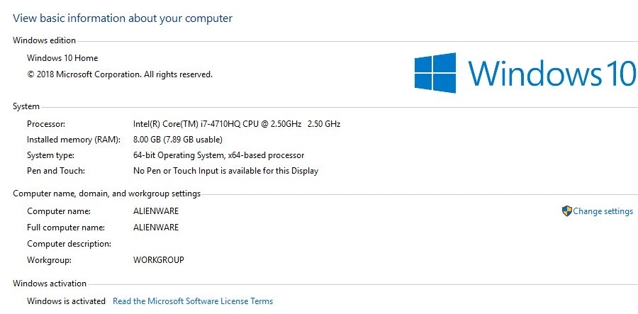 Alienware 17 R2 Nvidia GTX 980M i7 4710HQ 8GB RAM 1TB Gaming Laptop (READ DESC) - Image 3 of 4