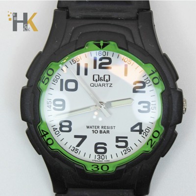 Q Q By Citizen Diver 10 Bar Water Resist Vp84j007y Quartz Watch St Steel Back Ebay