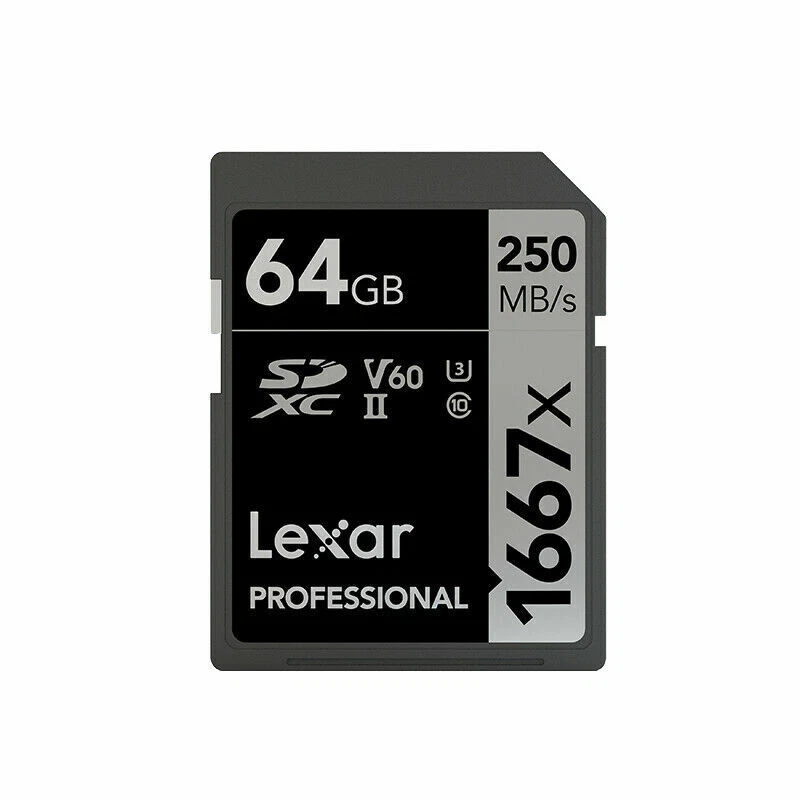 Lexar 1667x SDXC Professional 64GB 128GB 256GB Memory Card 250MB/s SD Class 10 - Image 2 of 4