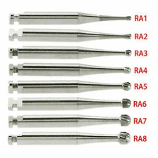 Burr Dental Round Latch Carbide Bur RA 1 2 3 4 5 6 7 8 Midwest LA For Slow Speed