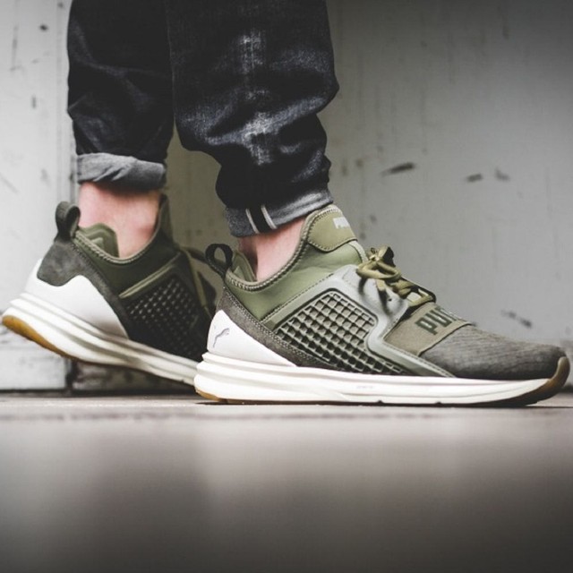 puma ignite limitless olive