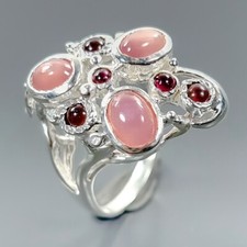 Gemstone  Star ruby Ring 925 Sterling Silver Size 7 /B-R3151