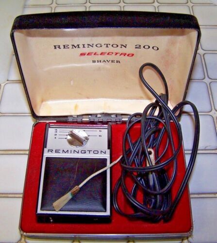 ビンテージ Remington Lektronic IV コードレス電気カミソリ Vintage Remington Lektronic IV Shaver With Case No Cord 1960s | eBay
