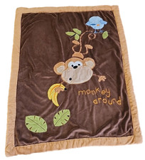 Koala Baby Blanket Monkey Around Plush Sherpa 2013 Brown READ