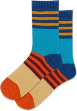 Hotsox Women's Stripe Boot Socks 1 Pair, Turquoise, Women's 9-11 Shoe