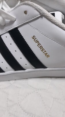 MEN'S ADIDAS SUPERSTAR WHITE/ BLACK LOWTOP SNEAKER SHOES. SIZE 20 | eBay
