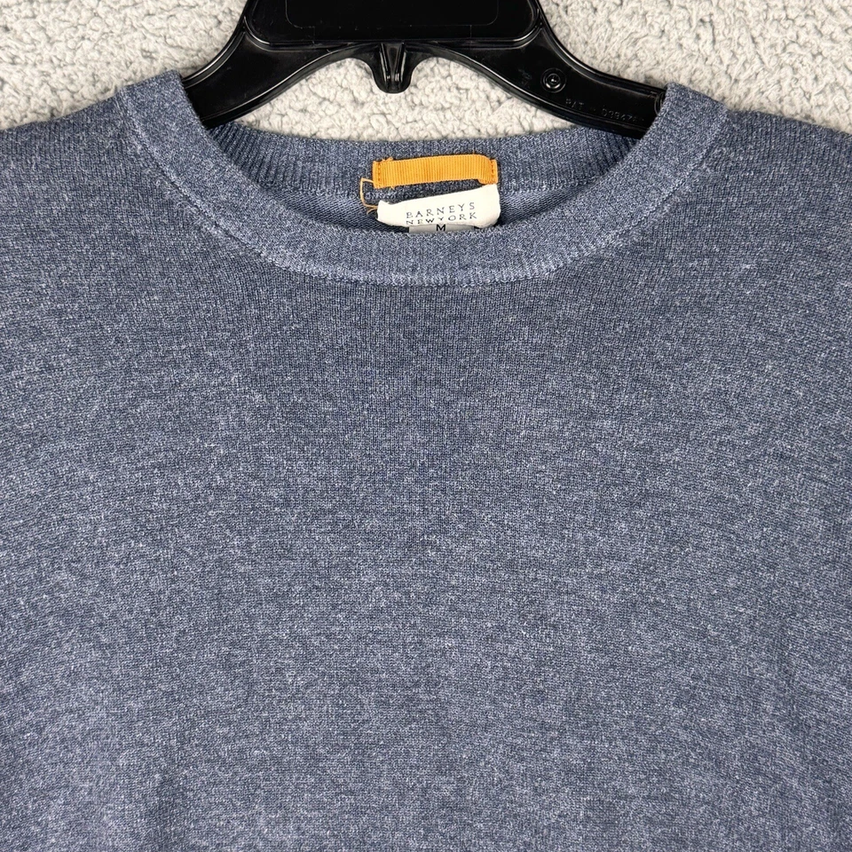 Barneys New York Sweater Men Medium Blue Casual Everyday Walking Park - Image 2 of 4