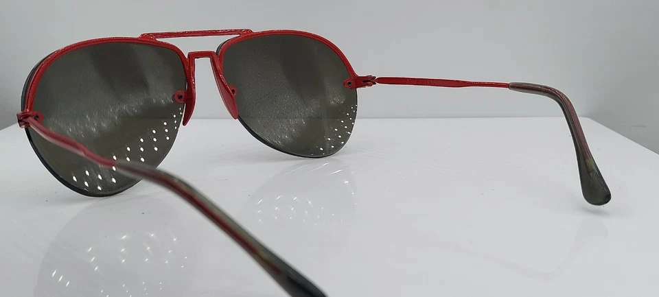 Gafas de sol vintage Foster Grant Red Pilot media borde de metal SOLO MARCOS EE. UU. Foto 3 de 4