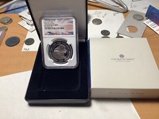 2023 UK £2 1oz LION AND EAGLE PF70 FDOI MERCANTI DESIGNED & SIGNED