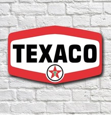 TEXACO GASOLINE 2FT GARAGE SIGN WALL PLAQUE GAS & OIL CAR PETROL STATION