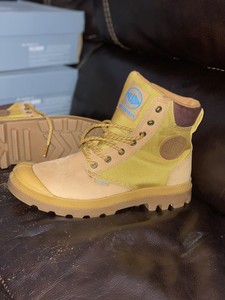 yellow palladium boots