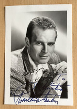 Charlton Heston (Original-Autogramm auf alter Starpostkarte)