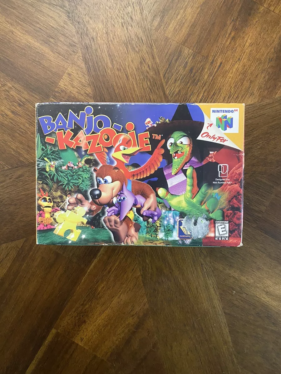 Banjo Kazooie N64 Video Game Nintendo 64 Complete In Box CIB, 1998