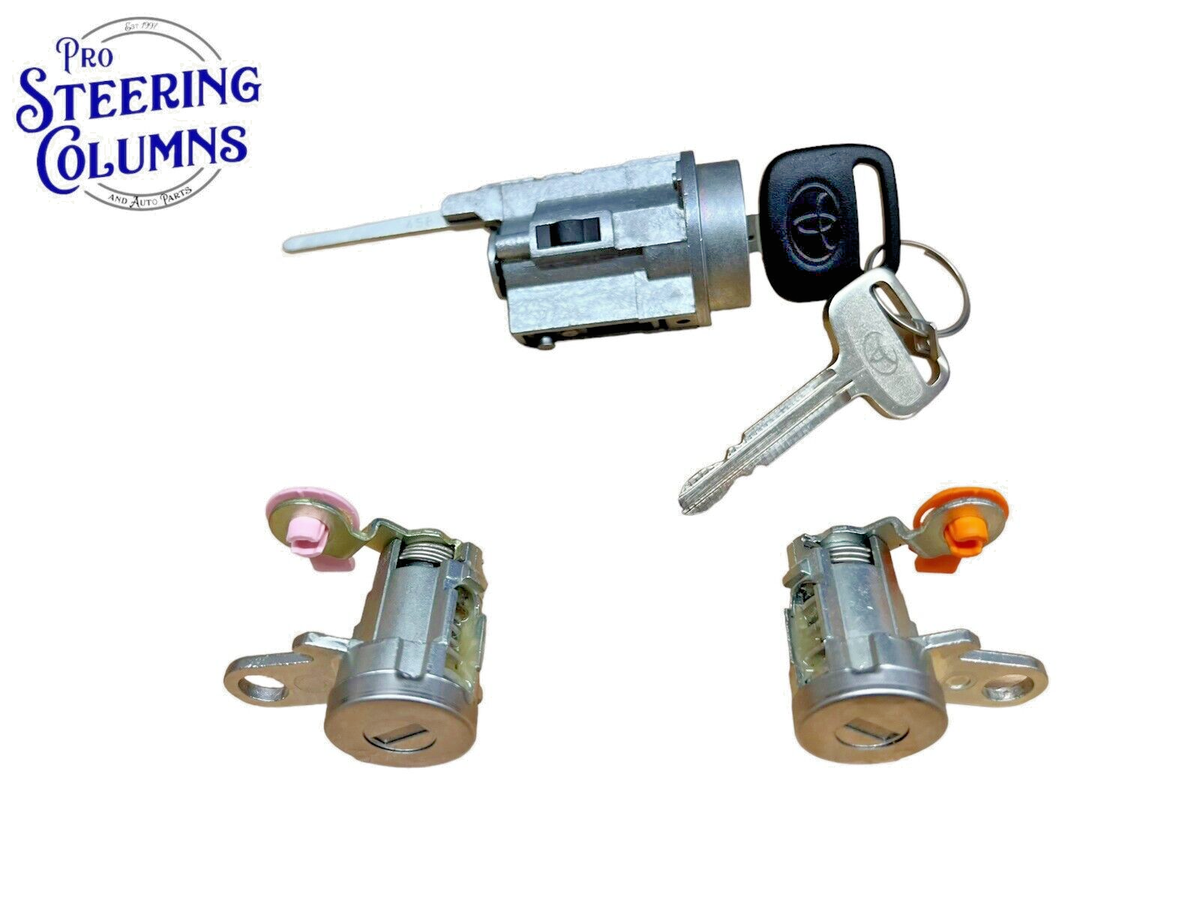 99-04 TACOMA IGNITION &DOOR LOCK CYLINDER SET MATCHED 2 KEYS