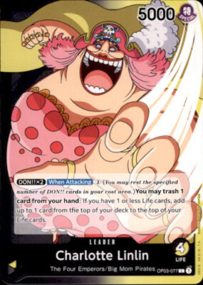 One Piece Pillars of Strength Eng. Charlotte Linlin OP03-077 (V.1) Leader