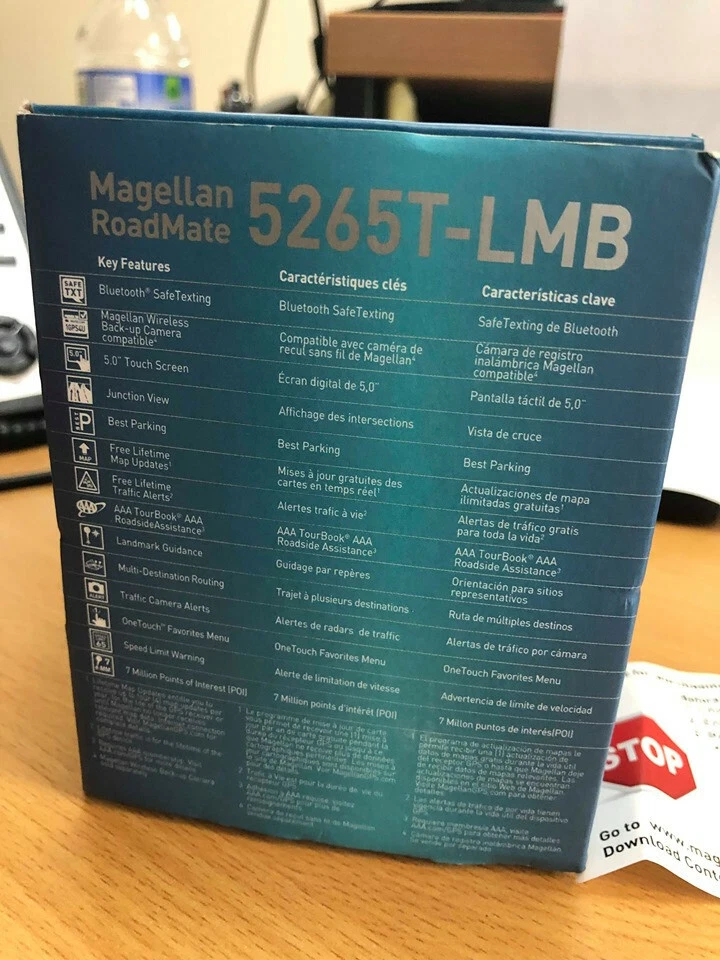 Magellan RoadMate 5265T-LMB GPS Navigator 5" RM5265SGLUC - Image 4 of 4