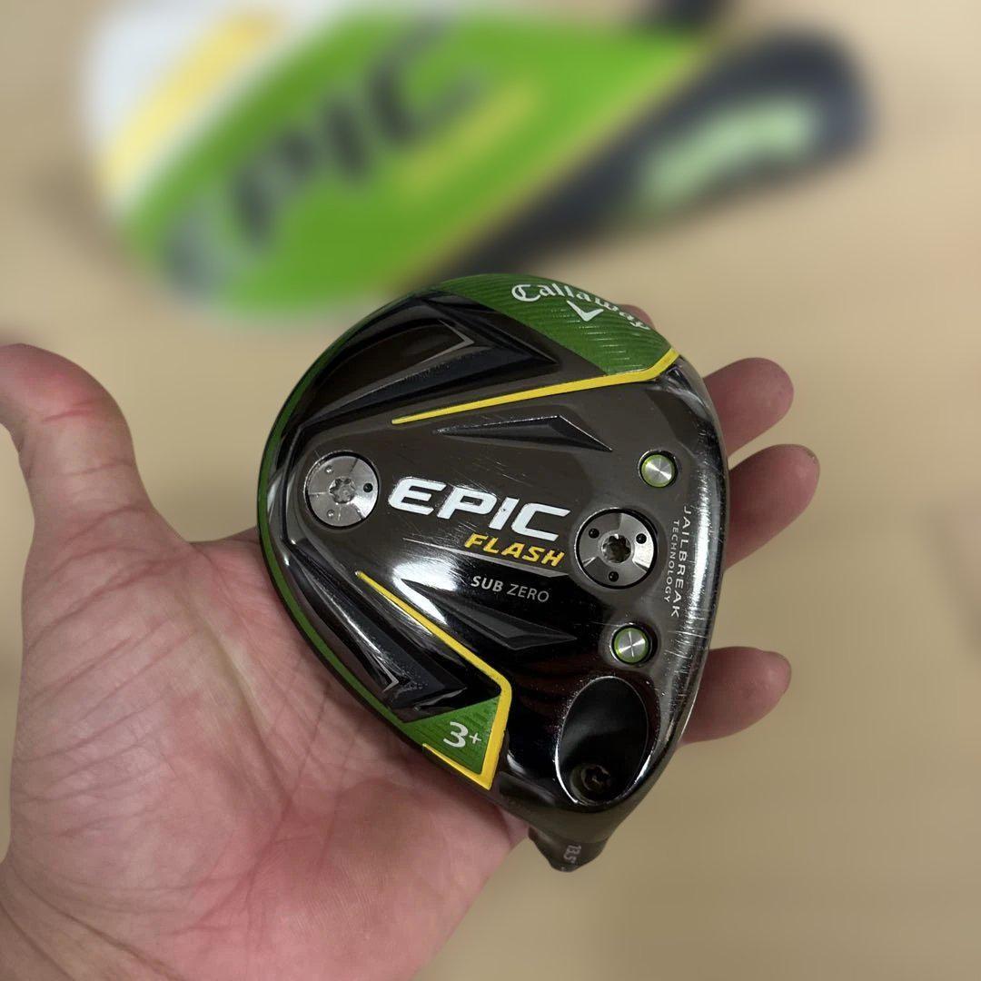 Callaway Epic Flash Sub Zero 3W+ Fairway Wood Head only 13.5
