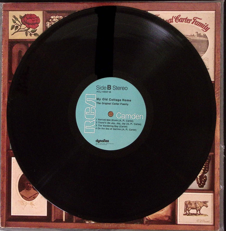 THE ORIGINAL CARTER FAMILY MY OLD COTTAGE HOME CAMDEN EXC VINYL LP 165-58W - Image 4 of 4