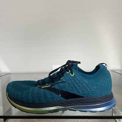 Brooks Mens Bedlam 2 Running Athletic Shoes Turquoise Green Blue Size 10 D EUC