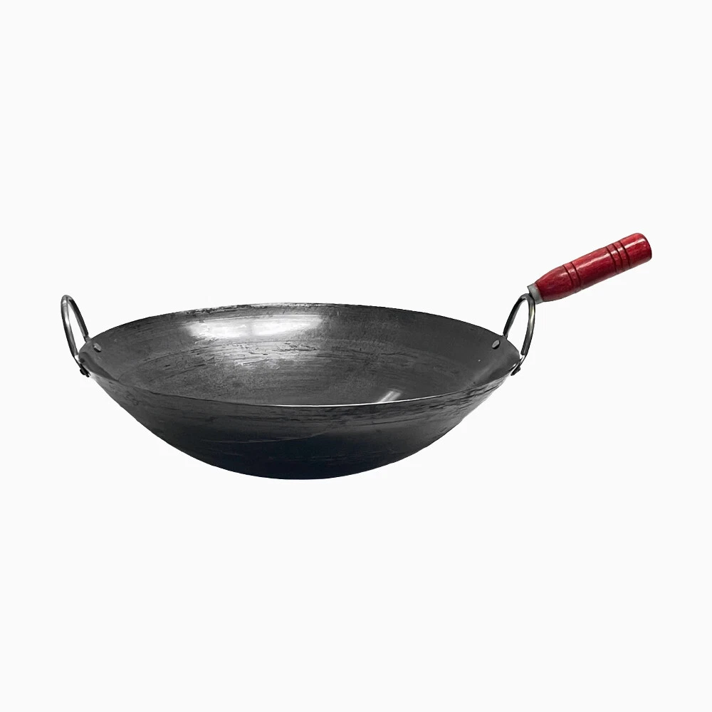 16'' Carbon Steel Wok W/ Handle Pan Gourmet Chinese Traditional Wok Cookware
Opens in a new window o