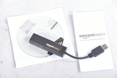 Amazon Basics Ethernet LAN Netzwerkadapter USB 2.0 - RJ-45 10/100Mbit/s Adapter