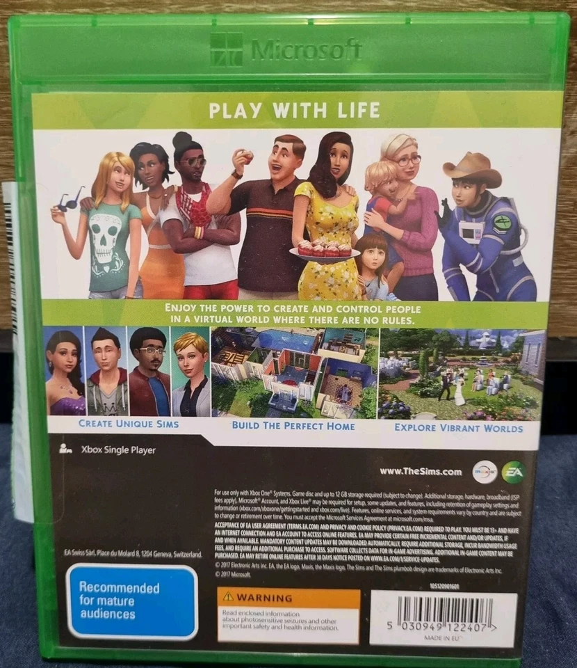 The Sims 4 (Xbox One, PAL 2017) VGC EA Games + FREE POSTAGE - Image 2 of 4