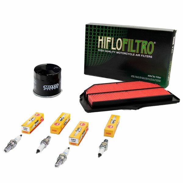 Wartung FüR Suzuki GSX-R 750 GSX-R750 2000-03 Set Luftfilter ÖLfilter ZüNdkerzen-image