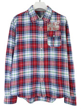 NAPAPIJRI Shirt Men's 2XL Multicolor Button-Up Check Printed Patched Pocket