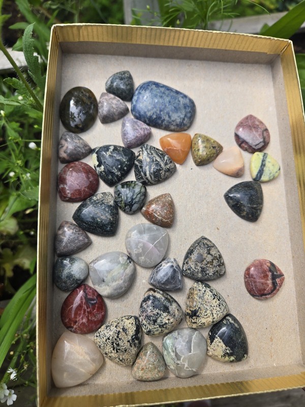 Lot Cabochons Various Stones And Shapes Jewelry Making Wire Craft & WIRE