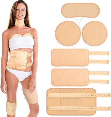 6 Pcs Castor Oil Pack Wrap Organic Cotton for Liver Detox, Stomach, Belly,... 