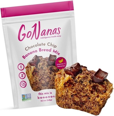 Chocolate Chip Oat Flour Banana Bread Mix, Suitable for Plant Based Vegan Diets,