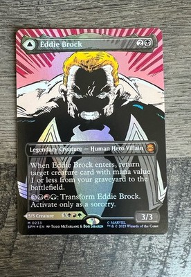 Eddie Brock Venom 233 Borderless Marvel's Spider-Man Foil Magic The Gathering