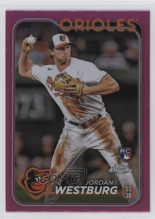 2024 Topps Chrome Pink Refractor Jordan Westburg #277 0w8