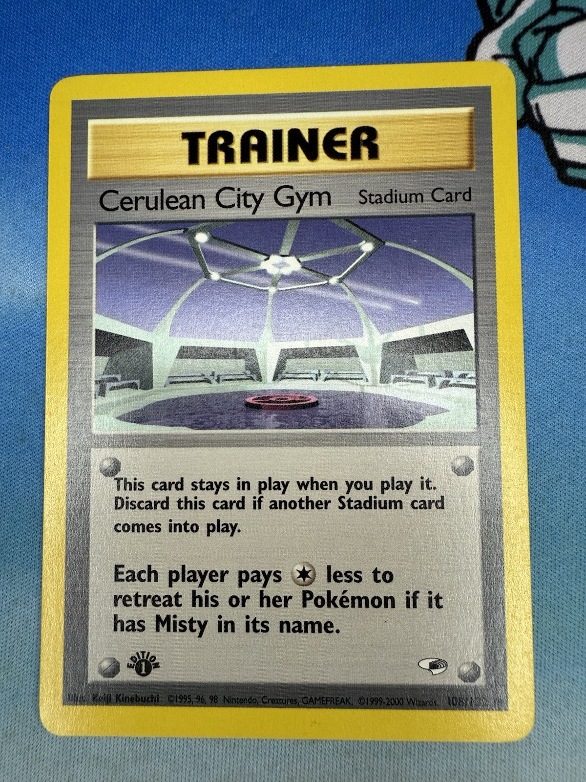 Cerulean City Gym 108/132 1st Edition Gym Heroes WOTC Pokemon Card