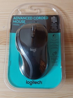 Logitech M500s Advanced Corded Maus - Schwarz Neu OVP