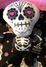 Dia de Los Muertos Inter American Products Plüschtier Sugar Skull Figur Spielzeug Neu mit Etikett