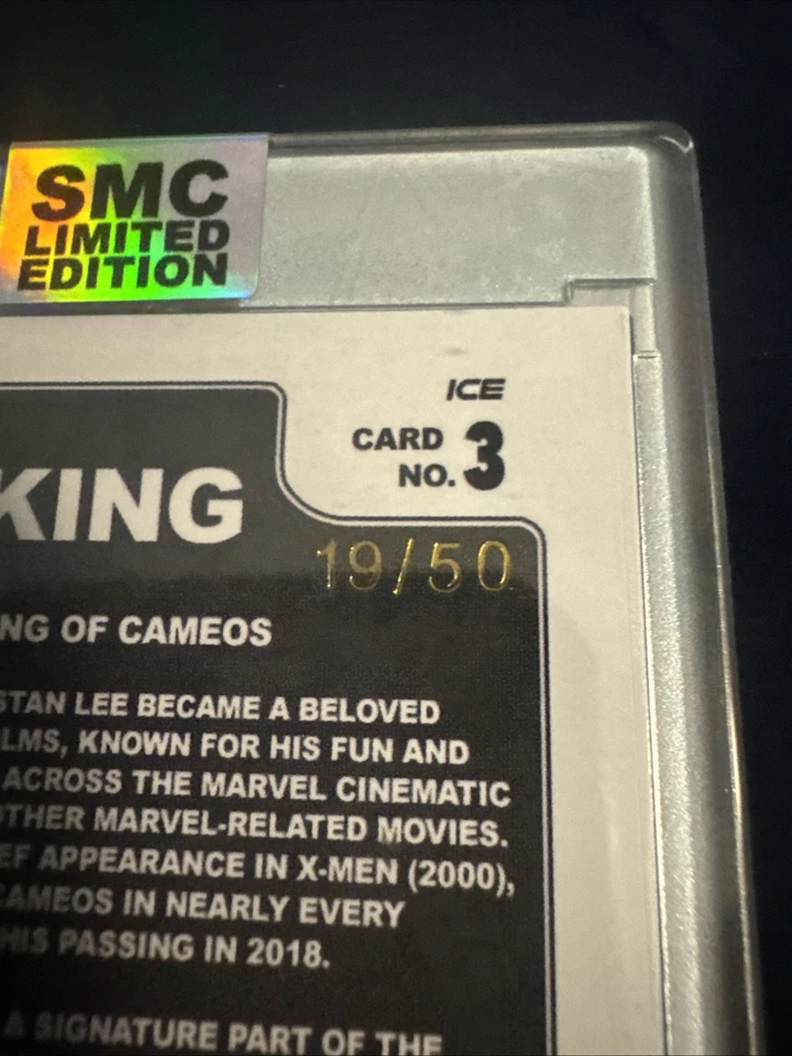 Stan Lee 2025 Saturday Morning Cards - The King (Ice) 7/50 **SP** - Image 3 of 3