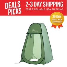 Pop Up Changing Tent - 74.8” Privacy Shower & Dressing Room for Camping & Beach
