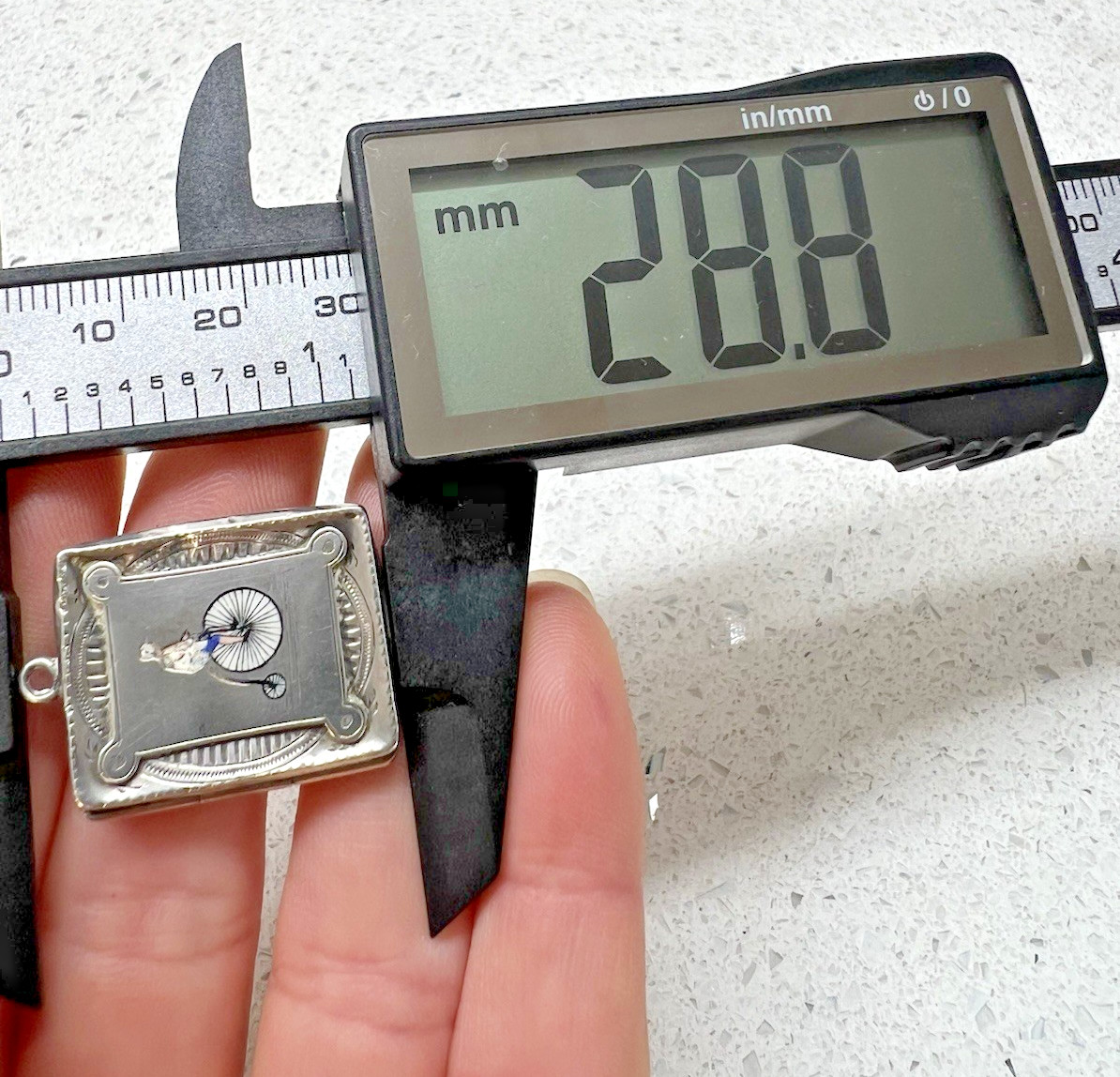 RARE HM1892 ANTIQUE SOLID SILVER PENNYFARTHING ST… - image 15