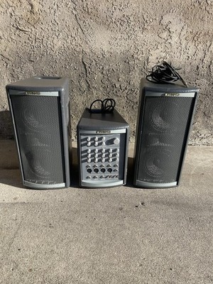 Kustom Profile System One AMP PA System KPS-PM100T, 2 KPS-LS100T W/CABLES
