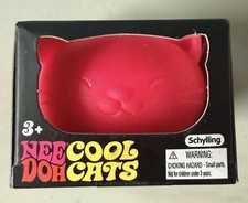 Schylling NeeDoh Rare Cool Cat Pink Squishy Stress Ball Fidget Toy BRAND NEW