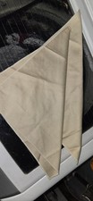 Vintage beige linen or cotton pocket square