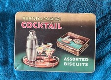 RARE Huntley and Palmers original antique vintage cocktail biscuit tin