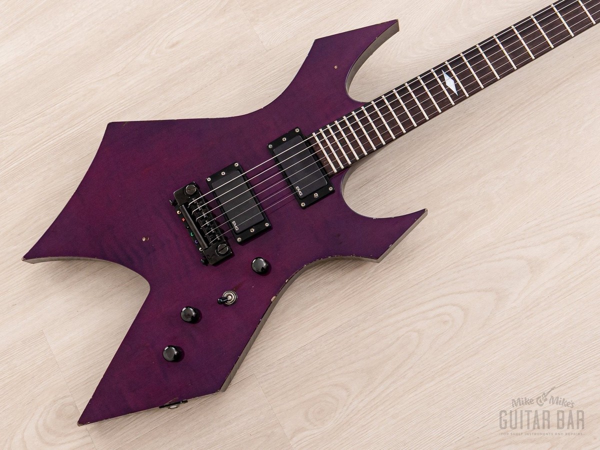 2001 B.C. Rich “Japan Monster” Warlock Trans Purple Set Neck w