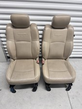 Ram Laramie Tan Leather Crew Cab Seats 13-18 1500 2500 3500 Front Pair Only