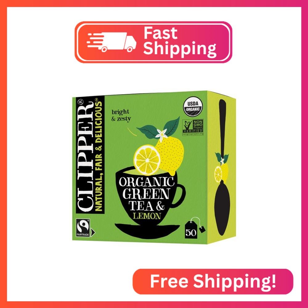 Green Tea & Lemon Teabags &ndash; Usda Organic, Great Hot Or Ice