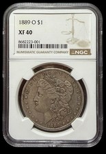 1889-O Morgan Silver $1 Dollar NGC XF40