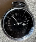 RARE SILVER WWII Hamilton GCT 24H Military Ordnance 4992B AN5740 Pocket Watch