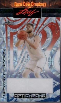 2022-23 Leaf Optichrome Hunter Dickenson Kaleidoscope RWB 1/1 unsigned proof